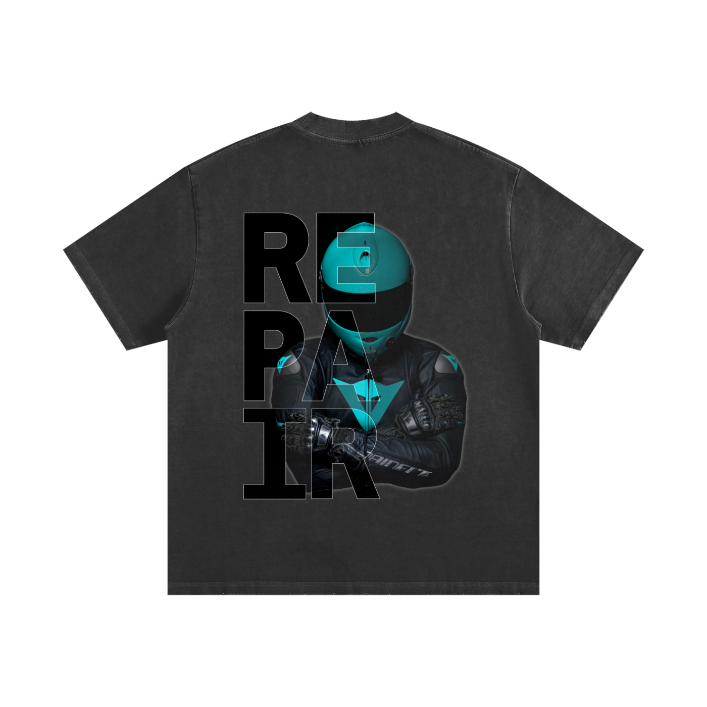 REPAIR Heavyweight Tee (Cyan)